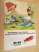 Page De Revue Des Années 60/70 : PUBLICITE BOULE ET BILL ROBA SAUCISSON BI-FI  Format : Page A4 - Boule Et Bill