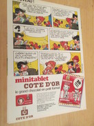 Page De Revue Des Années 60/70 : PUBLICITE BOULE ET BILL ROBA CHOCOLAT COTE D'OR Format : Page A4 - Boule Et Bill