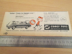 Page De Revue Des Années 60/70 : PUBLICITE  CORGY TOYS JAGUAR Mk 10   Format  VOIR REGLE SUR PHOTO - Corgi Toys