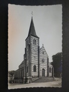 76 - Valmont  - Carte Photo Dentelée - L'église - La Cigogne - 1954 - - Valmont