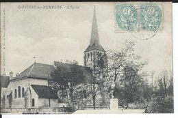 CPA - 77 - SAINT-PIERRE-LES- NEMOURS -  L'EGLISE - Très Bon état - 1905 - Saint Pierre Les Nemours