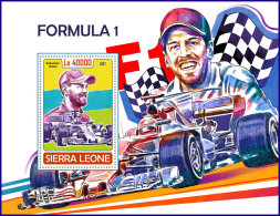 SIERRA LEONE 2017 MNH** Formula 1 Formel 1 Formule 1 S/S - IMPERFORATED - DH1751 - Cars