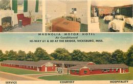 276557-Mississippi, Vicksburg, Magnolia Motor Hotel, 1953 PM, MWM No 12,485F - Altri & Non Classificati