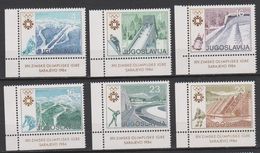 Yougoslavie Yougoslavia  JO Sarajevo 1984 Perf  MNH - Winter 1984: Sarajevo