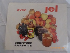 Affiche:   Pubicitaire. Avec Jel   Confiture Parfaite. Fruits    45 X35 - Manifesti