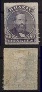 Brazil Brasil 1876 Dom Pedro 80R Mi# 33 * Mint Signed Bühler - Unused Stamps