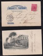 Brazil Brasil 1902 Picture Postcard RIO CASA DE MOEDA To ERFURT Germany - Brieven En Documenten