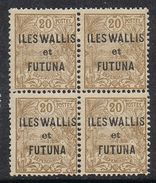 WALLIS-ET-FUTUNA N°7 N**  En Bloc De 4 - Unused Stamps