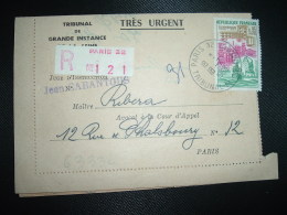 LR (PLI) TP DUNKERQUE 0,95 OBL.18-7-1963 PARIS 32 - Postal Rates