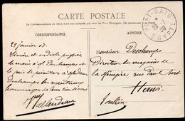 French Port Said To Tonkin, Hanoi Used Postcard 1908 - Briefe U. Dokumente