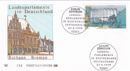 Germany FDC 1999  Rathaus Bremen   (DD14-21) - FDC: Covers