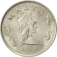 Monnaie, Malte, 2 Cents, 1982, British Royal Mint, TTB+, Copper-nickel, KM:9 - Malta