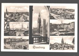 Hamburg - Mehrbildkarte - Fotokarte - 1954 - Mitte