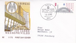 Germany FDC 1997 Leipzig 500 Jahre Messeprivileg  (DD15-1) - FDC: Briefe