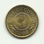 1988 - Guyana 1 Cent, - Guyana