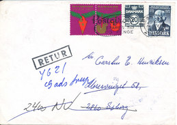 Denmark Cover Roskilde 29-12-1977 Wrong Address And Then Returned - Lettres & Documents