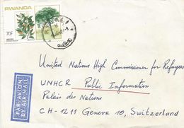 Rwanda 1987 Kigali Tree Parinari Excelsa UNHCR Cover - Gebraucht