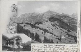 VALZEINA → Mehrfach-Bildkarte Mit Villa Valsana Anno 1910  ►RRR◄ - Vals