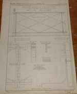 Plan De Garde Corps économiques En Fer Chantourné. Chemin De Fer De Saint-Germain à Roanne. 1857. - Public Works