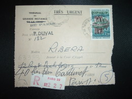 LR (PLI) TP CHATEAU DE VAL 2,30 OBL.25-10-1968 PARIS 32 - Tarifas Postales