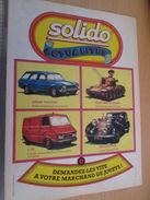 Pour  Collectionneurs  PUBLICITE 60/70 ; Format : Page A4 SOLIDO ACTUALITES ROLLS-ROYCE AMX 30 BREAK 504 Etc............ - Solido