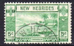 New Hebrides 1938 Gold Currency 5c Definitive, Used, SG 52 - Gebraucht