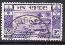 New Hebrides 1938 Gold Currency 15c Definitive, Used, SG 54 - Gebruikt