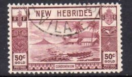 New Hebrides 1938 Gold Currency 50c Definitive, Used, SG 59 - Gebraucht