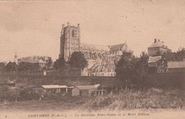 Cp , 62 , SAINT-OMER , La Basilique Notre-Dame Et Le Mont Sithieu - Saint Omer
