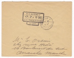St Pierre Et Miquelon "PP " 030 Sur Env. Datée Du 7-7-26  Pour Avranches - Lettres & Documents