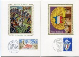 5747  - FRANCE    Collection  10 Cartes Sur Soie  : Histoire Et Evénement       TB - Lots & Serien