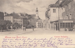 Gruss Aus HALL, Unterer Stadtplatz, Gel.1899 - Hall In Tirol