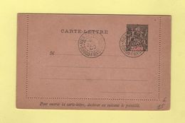 Congo - Entier Postal - Carte Lettre - Brazzaville Congo Francais - 9 Juil 1900 - Briefe U. Dokumente