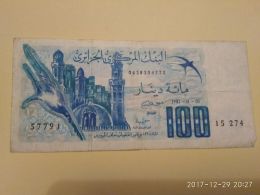 100 Francs 1981 - Algeria