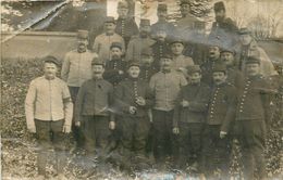 Carte Photo LYON MONPLAISIR  * Soldats * Cachet * Capitaine Herber ( Scan Recto Et Verso ) Correspondance Avec Morlaix - Lyon 8