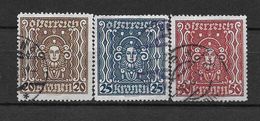 LOTE 1541  ///    AUSTRIA 1922   YVERT Nº: 282/284           ¡¡¡¡¡LIQUIDATION !!!! - Used Stamps