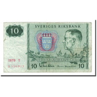 Billet, Suède, 10 Kronor, 1963-1990, 1979, KM:52d, B+ - Sweden