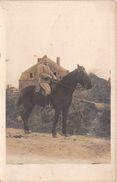 ¤¤   -   Carte-Photo Militaire   -  Soldats  -   Cavalier Sur Son Cheval   -    ¤¤ - Manoeuvres