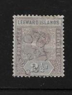 Leeward Islands 1890 Queen Victoria 2 1/2p Used - Leeward  Islands