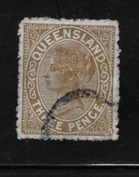 Queensland 1890-1892 Queen Victoria 3p Used - Gebraucht