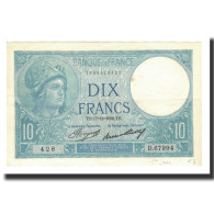 Billet, France, 10 Francs, 1936-12-17, TTB+, Fayette:6.17, KM:73e - 10 F 1916-1942 ''Minerve''