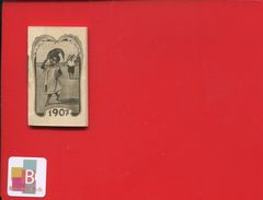 NANCY BAS GEORGE  Rue Saint Georges Joli Calendrier De Poche Illustré 1907 Petite Fille Noire - Small : 1901-20