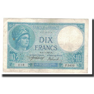 Billet, France, 10 Francs, 1917-05-31, TB+, Fayette:6.2, KM:73a - 10 F 1916-1942 ''Minerve''