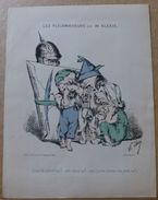 Estampe Gravure Satirique Caricature D'époque 1870 Bismarck Par Alexis FAVRE - Estampas & Grabados