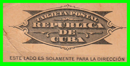 CUBA 1902  1C. FRAGMENTO DE TARJETA ENTERO POSTAL - Oblitérés