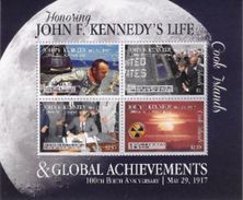 Cook 2017, President Kennedy, Atomic Explosion, Apollo Miisions, 4val In BF - Oceania