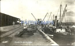 84102 PARAGUAY ASUNCION DOCK MUELLE Nº 5 & SHIP POSTAL POSTCARD - Paraguay