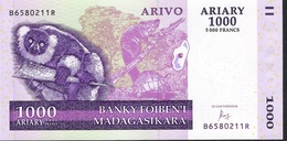 MADAGASCAR P89c 1000 ARIARY  2004  # B/R   Signature 7 Issued 2016 UNC. - Madagascar