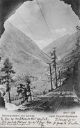 Delcampe - GORNERGRAT - BAHN → Sicht Aus Dem Tunnel Auf Zermatt Anno 1903 - Zermatt
