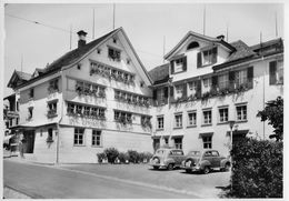 SPEICHER → Restaurant Und Hotel Appenzellerhof Mit Oldtimer Davor, Fotokarte Ca.1950 - Speicher